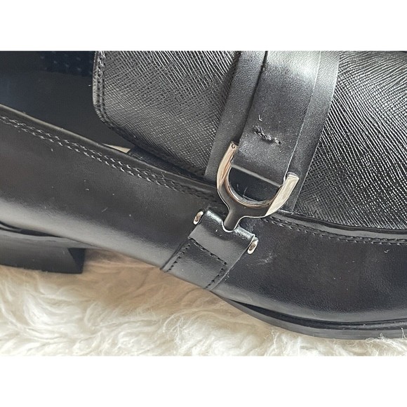 Steve Madden P-Treble Men's Sz 12 Leather Black Dress Shoes Loafers Slip On NWOB - Picture 10 of 14